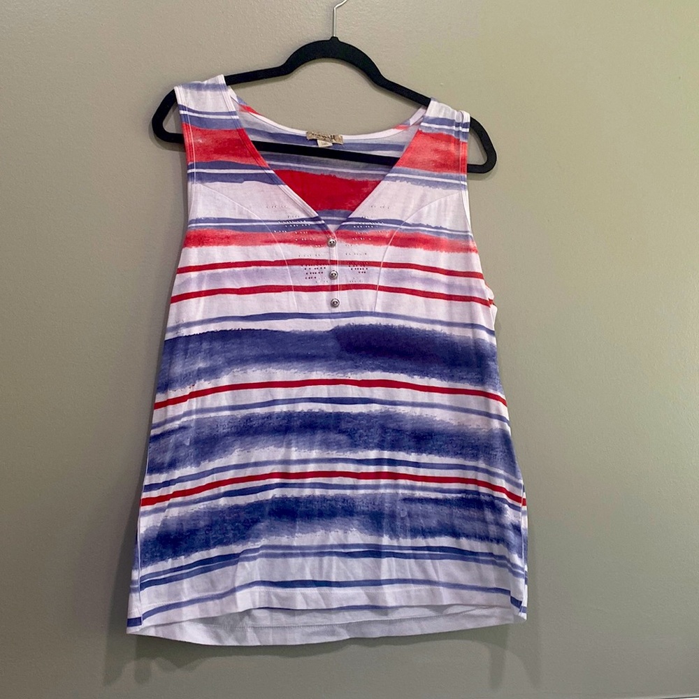 Red/white/blue tank top